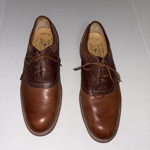 Sperry Top Sider Mens 10.5M Gold Cup Bellingham Wingtip Oxfords Tan Leather main image 11